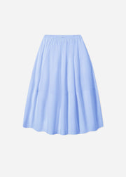 Full Skirt in Cotton Poplin - Blue - CO Collections